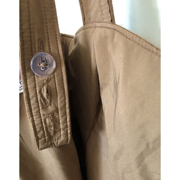 Abercrombie & Fitch | Faux Suede Pinafore Mini Dress Womens XS Fall Preppy - Picture 6 of 10